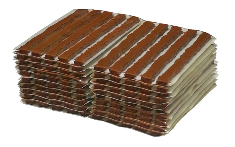 HARZOLE سلك إصلاح الإطارات TS-46020 لإصلاح الإطارات بدون أنبوب 6 4 بوصة بني 100 مم 100 قطعة - Image 1